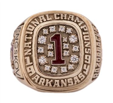 1994 Arkansas Razorbacks NCAA Basketball National Champions Prototype Ring - Engskov